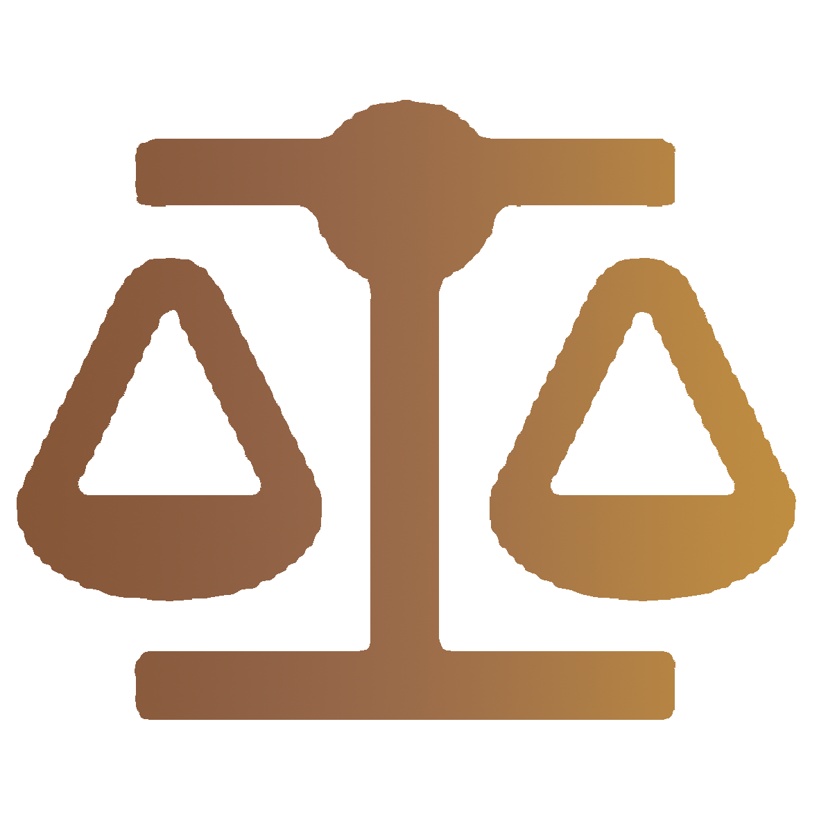 Icono de balanza que simboliza peritaje, responsabilidad y evaluación técnica objetiva.
